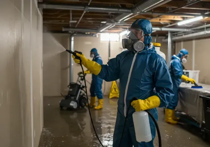 Basement Sanitization and Antimicrobial Treatment process in Cleveland, MS